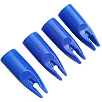 SHARROW 50pcs Flecha Nocks Plástico Caza Tiro con Arco para Diámetro Interior 8mm